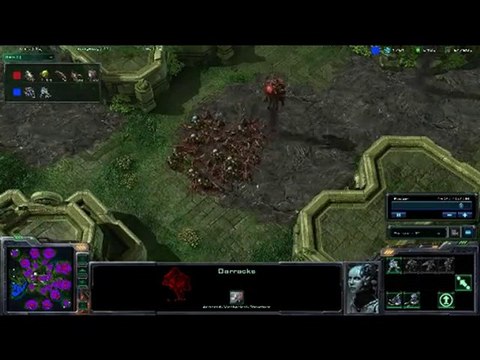 Starcraft 2 Beta - 800 Zerg Banelings vs Massive Terran Wall