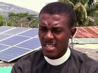 Солнце работает на гаитянских школьников