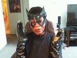 THE 1966 JULIE NEWMAR-EARTHA KITT CATWOMAN MASK!