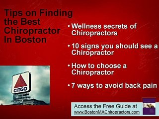Boston MA Chiropractors