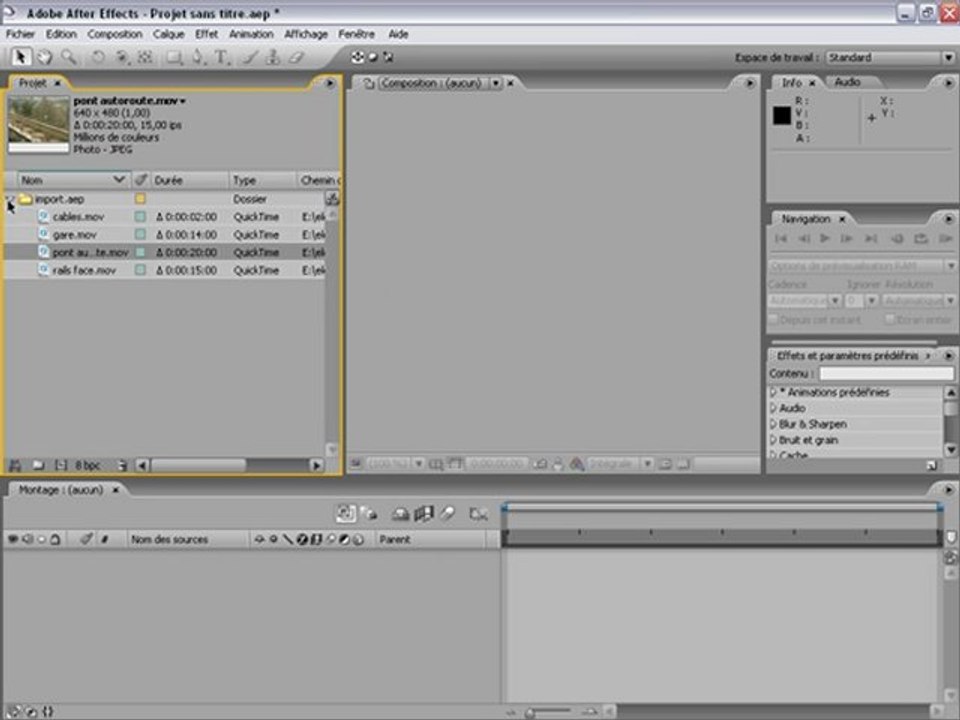 tuto debutant After Effects 7 *partie 3*