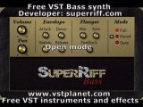 SuperRiff - Free VST Bass synth