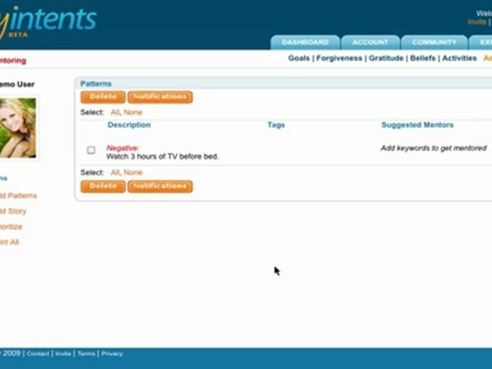 My Intents - Patterns Training