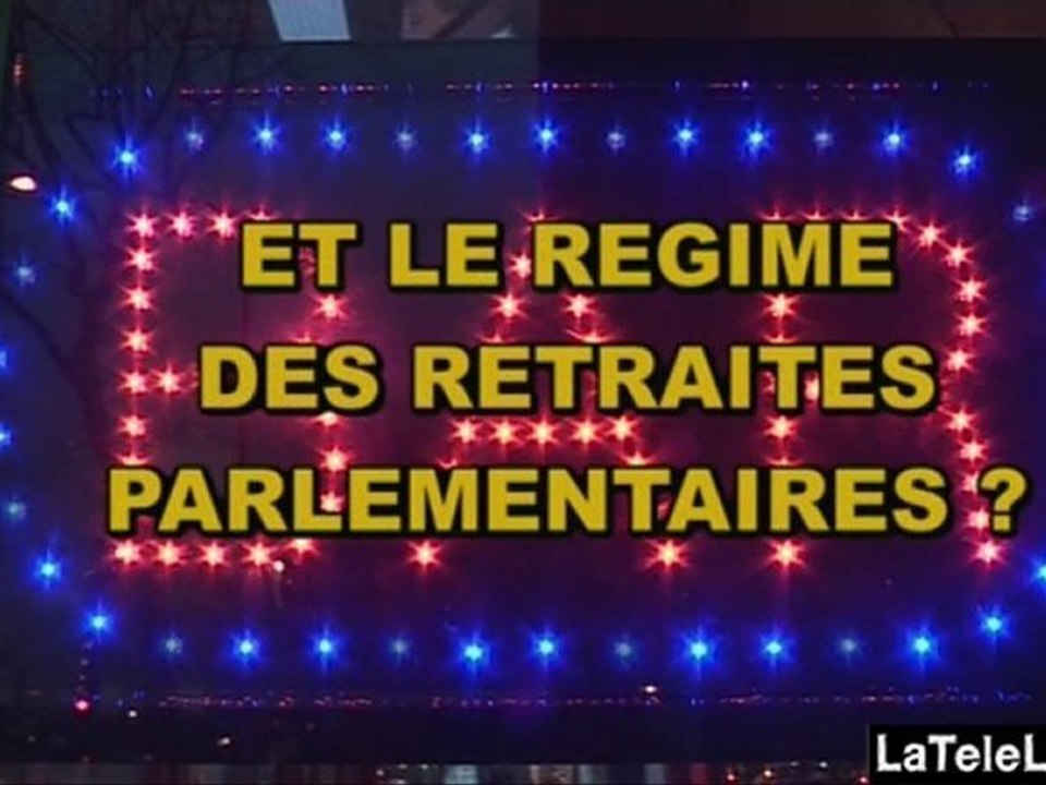 QUESTION A DEBO # 10 : RETRAITES PARLEMENTAIRES