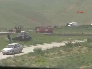 HELIKOPTER SERT İNİŞ YAPTI