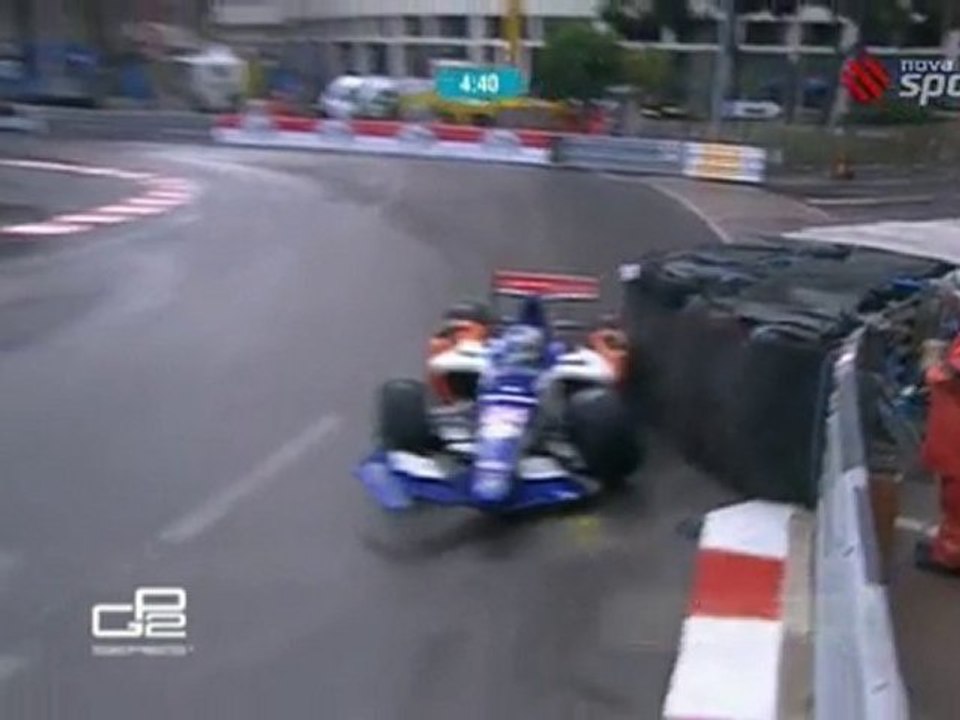 GP2 saison 2010 Monaco Cecotto crash