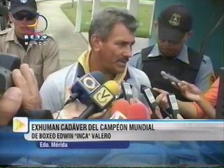 Exhumación Edwin Valero