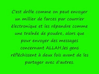 (Rappel Islam) C'est drôle, n'est-ce pas  ....
