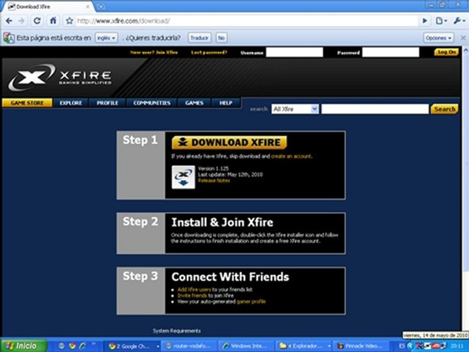 LOQUENDO COMO DESCARGAR PROGRAMAS ( XFIRE)