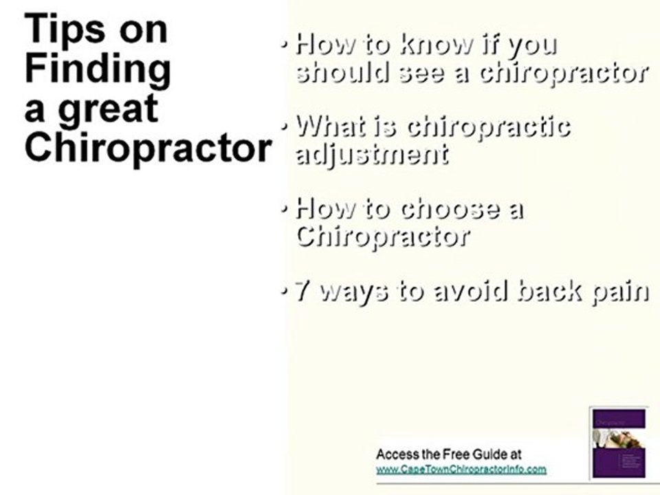 Cape Town Chiropractor
