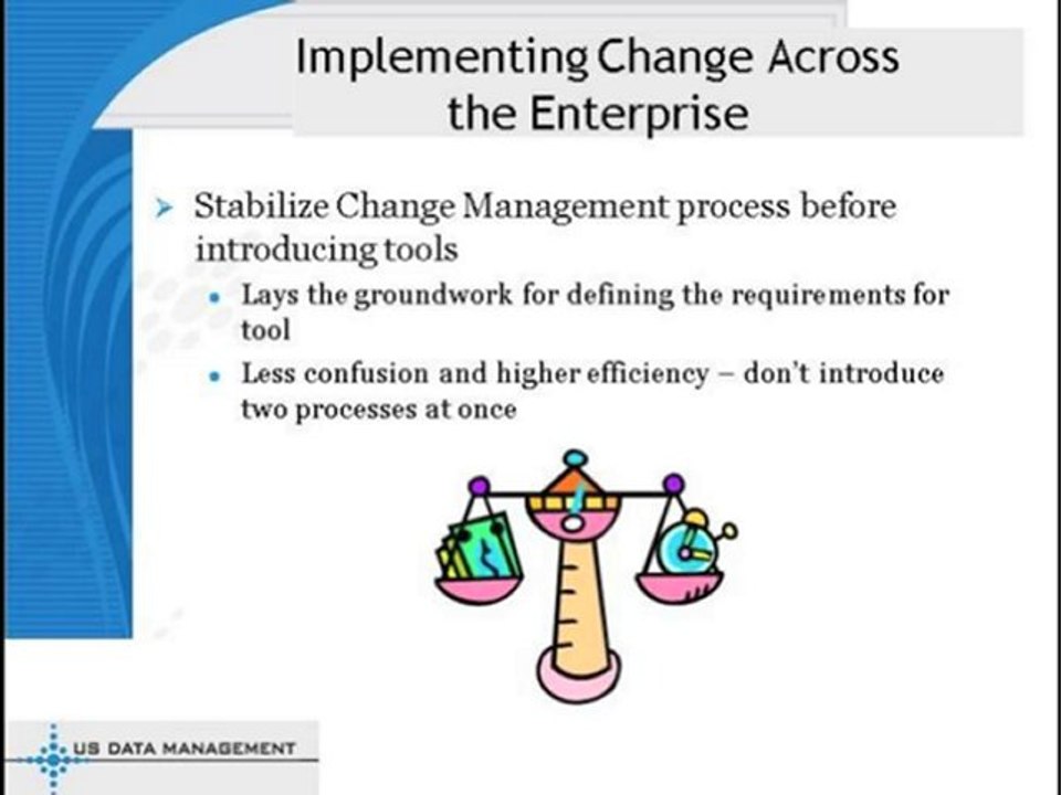 USDM Webinar Series: Administering Software Change in ...
