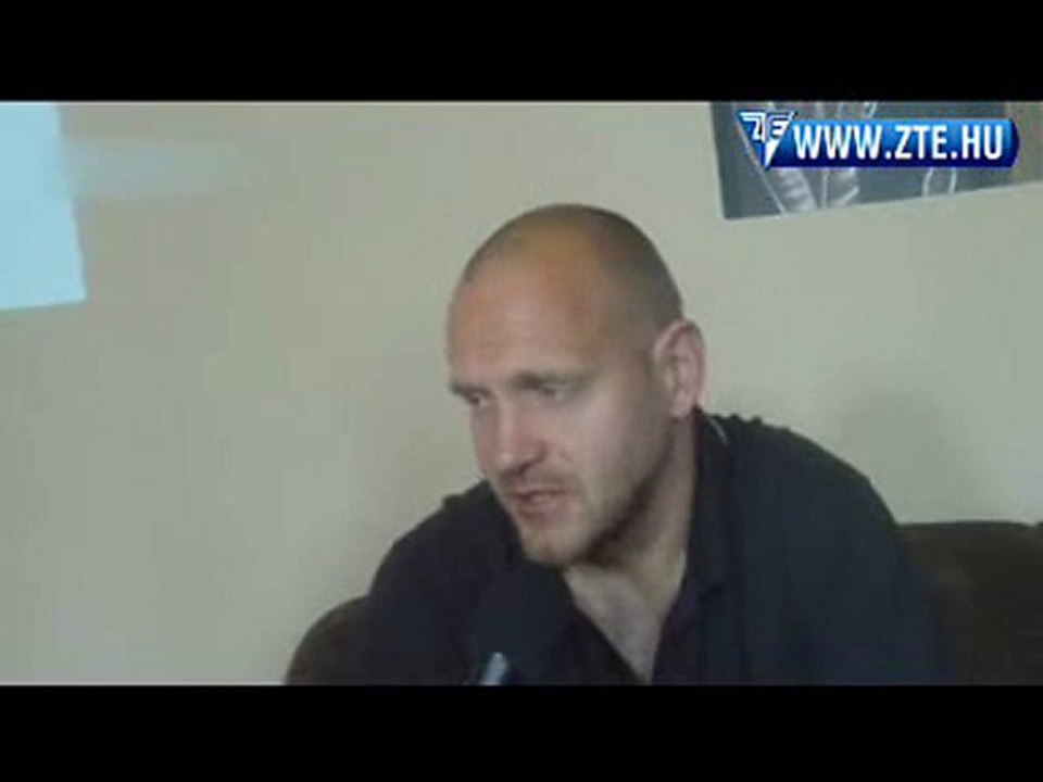 2010.05.14 Vlaszák Géza nyilatkozott a Haladás-ZTE előtt