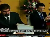 Venezuela firma convenio con grupo chino Haier