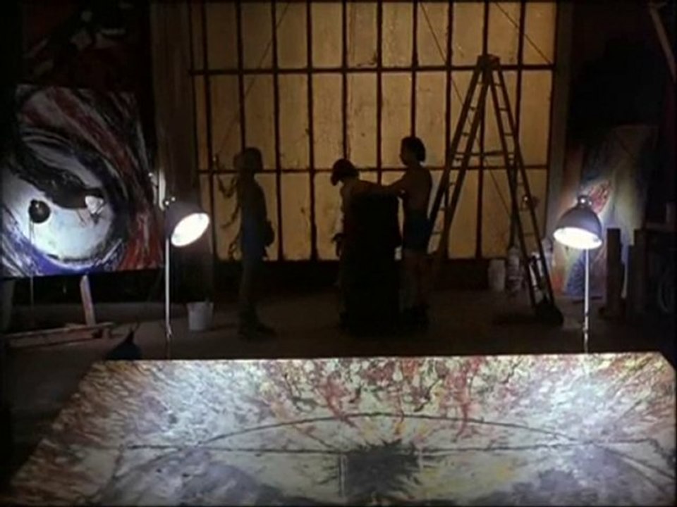 maude lebowski painting scene