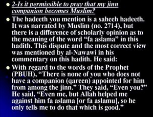 2 Islamic Questions on witch Repentance & Praying for Jinn