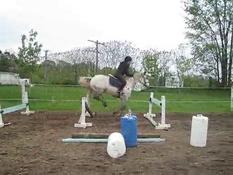 Marie-Ève & Luna - GYMNASTIQUE SAUT DE PUCE 3 OBSTACLES :)