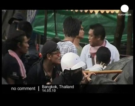 Anti-government protesters in Bangkok's streets