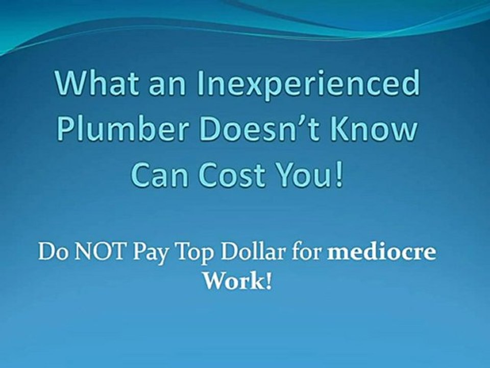 Looking for a Good Plumber in Rochester, NY (or anywhere el