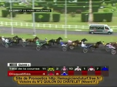 Vidéo Quinté a Vincennes 15 mai 2010 PRIX DU GATINAIS