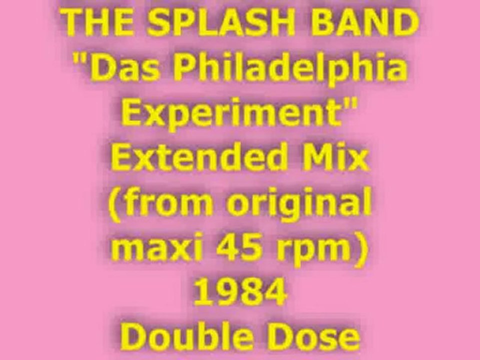 THE SPLASH BAND "Das Philadelphia Experiment" 1984 (x 2)