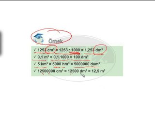 6. Sınıf Hacim Ölçü Birimleri Video Ders