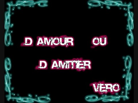 damour ou d' amitier