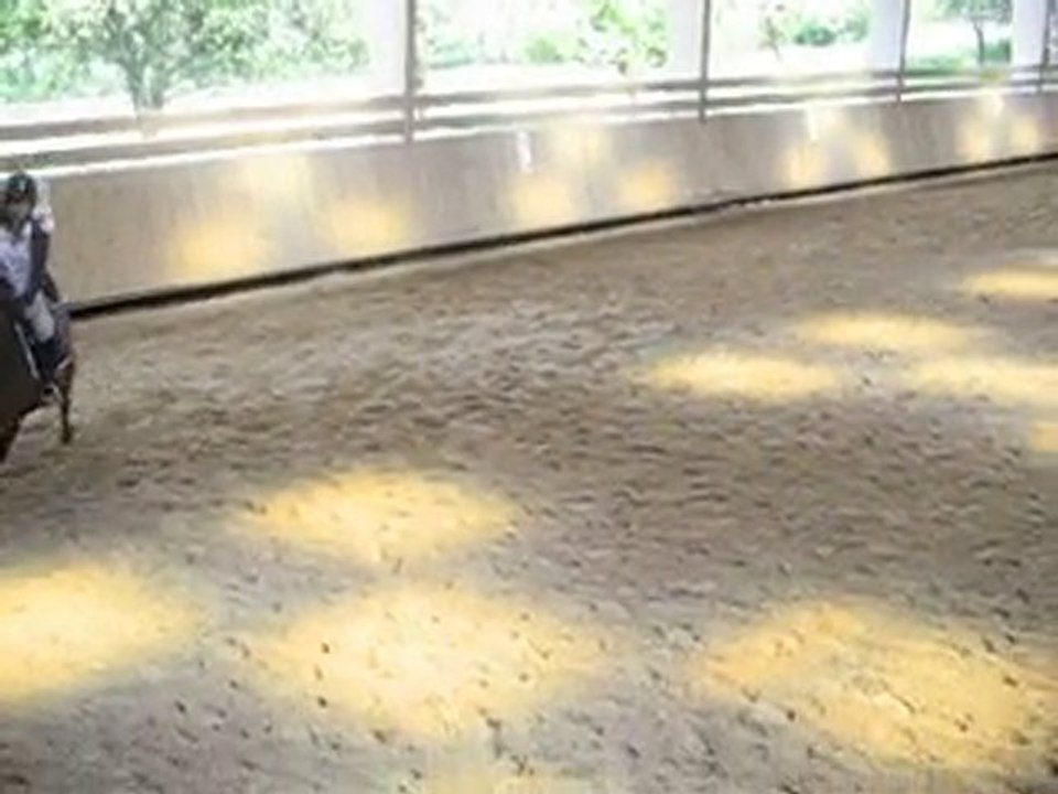 Elisa au saut avec Quéliane