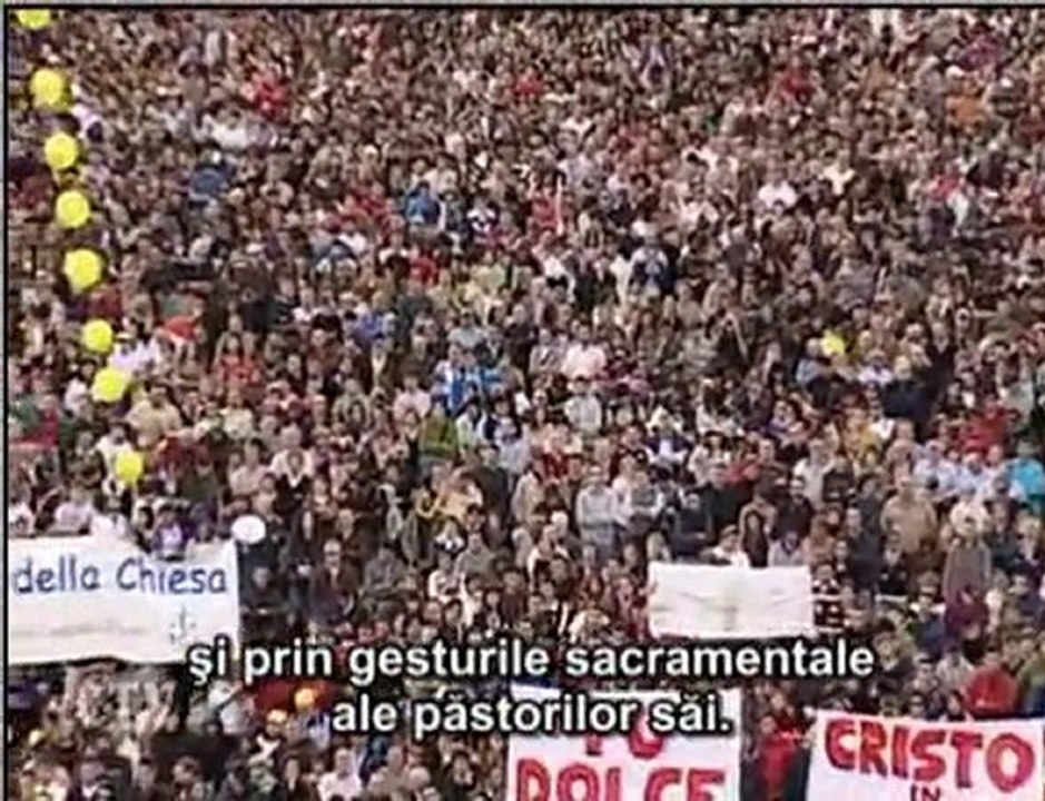 Papa: Isus arată din cer drumul binelui