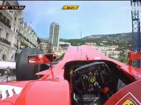Monaco 2010 Alonso'nun antrenmanlardaki kazası-trformula1.co