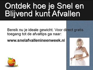 Snel Afvallen in een Week