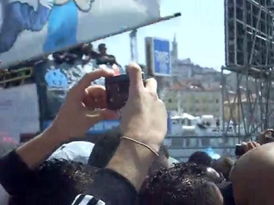 Arrivé des joueurs sur le vieux port le dimanche 16 mai 2010