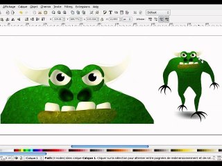 Faire un monstre avec texture... avec inkscape