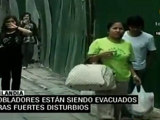 Desalojan partes de Bangkok tras disturbios que dejaron 25 m