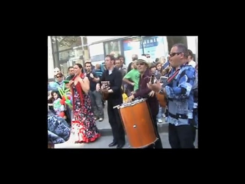 Spectacle de rue guitare rumba flamenca