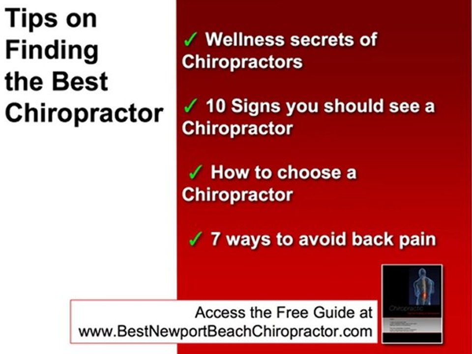 How to Choose the Best Chiropractor in Newport Beach