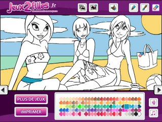Jeu pour colorier des filles - Jeux de fille