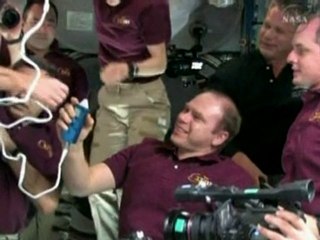 Atlantis docks at International space station