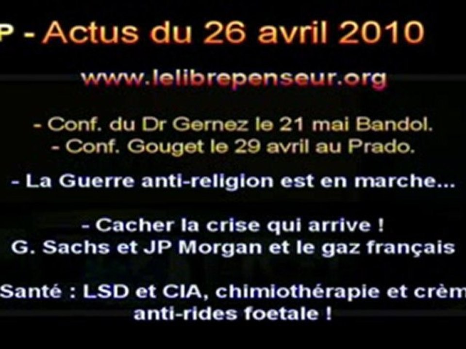 LLP Actus du 26 Avril 2010.