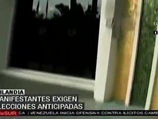 Activistas en Tailandia no abandonan sus reclamos