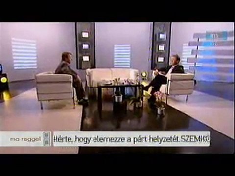 Kovács Béla - 2010. május 17, MTV - Ma reggel
