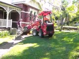 Mini wheel loader building driveway - Schaffer wheel loaders