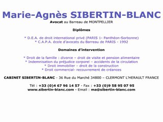 Avocat SAINT ANDRE DE SANGONIS 34725