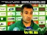 I. Tabanov la finele meciului Zimbru - Nistru