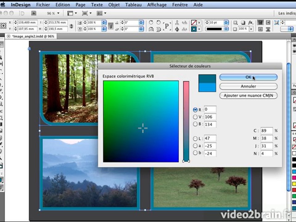 InDesign CS5 : Application de couleurs
