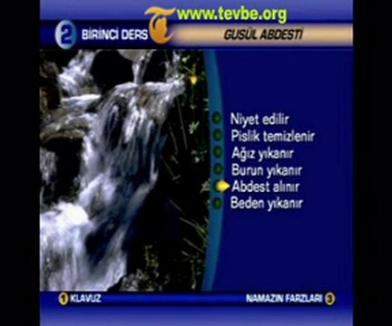 Abdest Gusül ve Teyemmüm tevbe.org