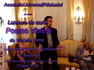 despre grafica volumului Poeme Violete