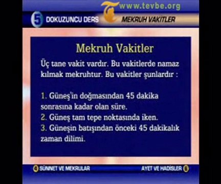 Namazı Bozan Durumlar ve Sehiv Secdesi tevbe.org