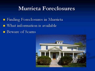 murrieta foreclosures