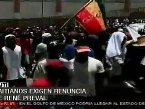 Haitianos exigen renuncia de René Preval