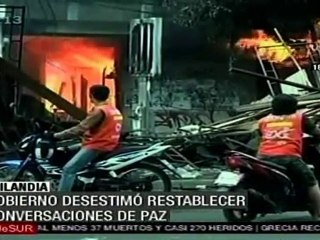 Gobierno de Tailandia desestimó restablecer conversaciones